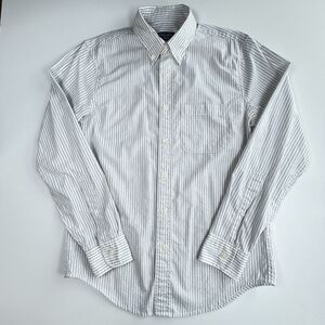 Abercrombie & Fitch Gray Striped Button Down Shirt Long Sleeve Pocket Small